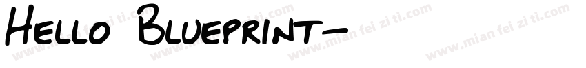 Hello Blueprint字体转换